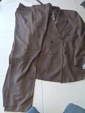Brown suit